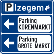 Stad Izegem start met parkeerroutesysteem 