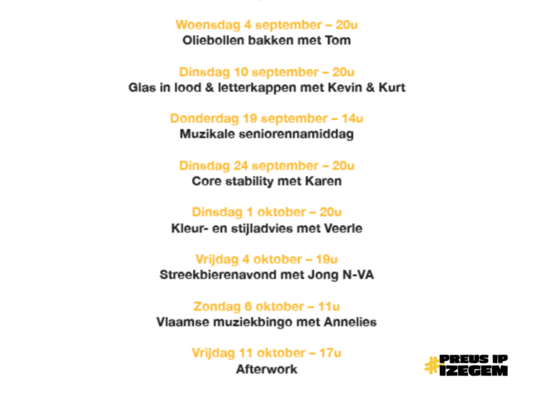 N-VA Huis activiteiten