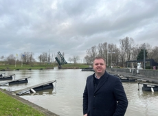 Bert Maertens aan de Izegemse jachthaven