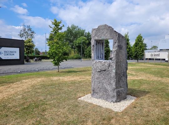 Izegems coronamonument op symbolische plaats