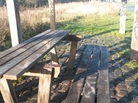 Wandelaarshut langs kanaal weer mikpunt van vandalisme. Wandelaarshut langs kanaal weer mikpunt van vandalisme.