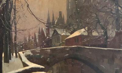 Schenking Izegem - schilderij Leo Paret